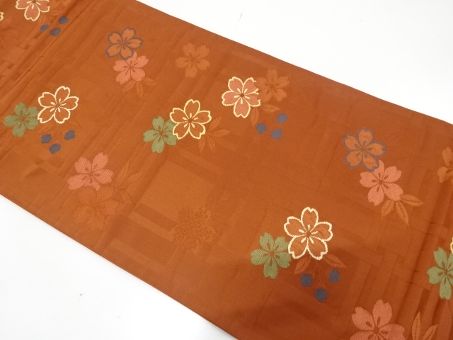 JAPANESE FUKURO OBI / WOVEN SAKURA